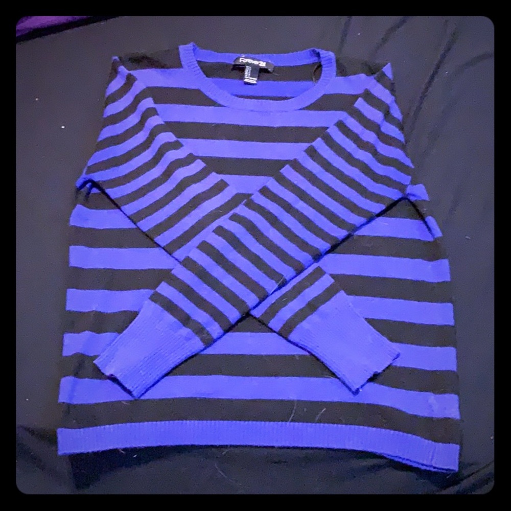 Striped blue sweater
